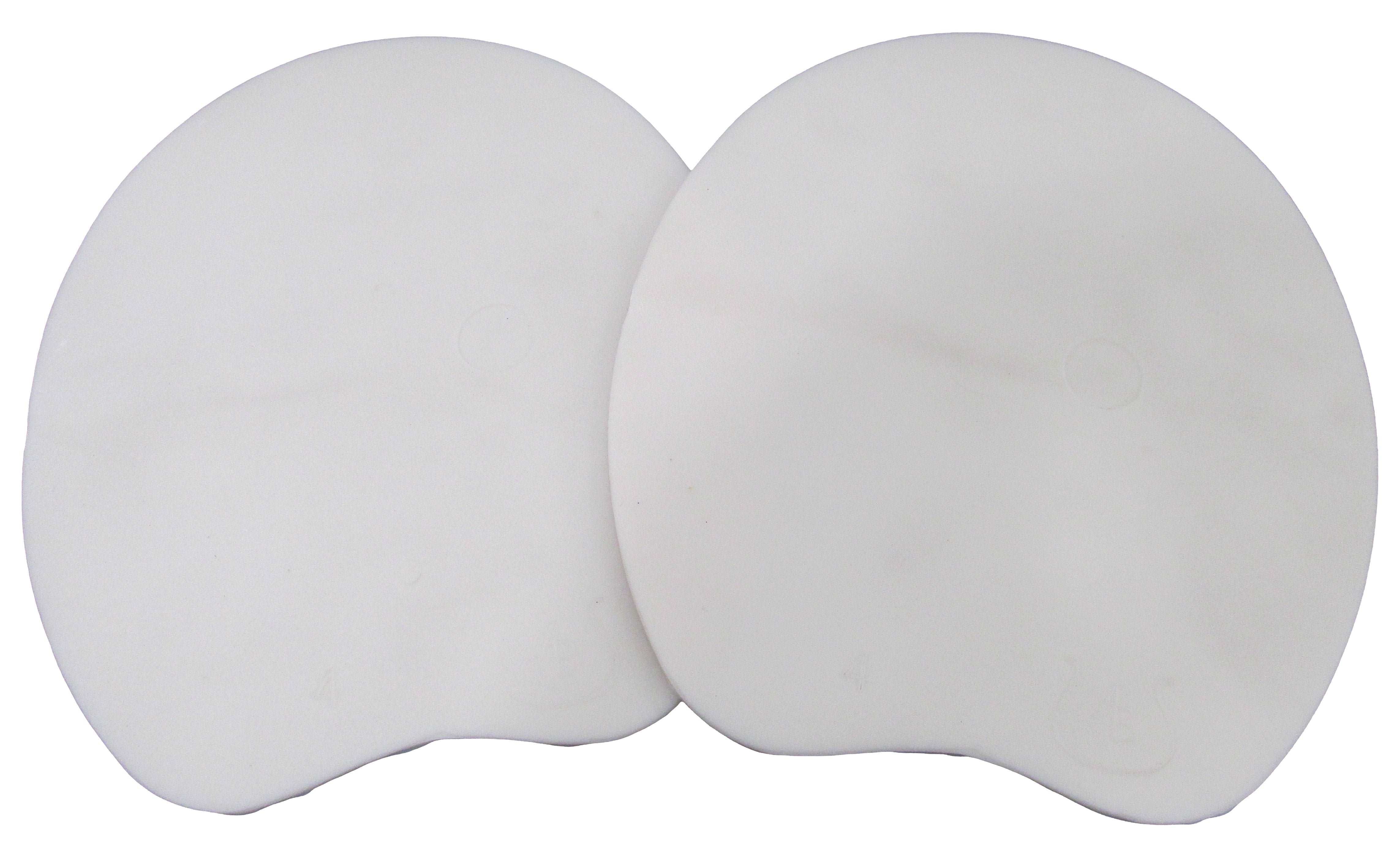 AB #4 Regular Flat Beige/Natural Horseshoe Pads - Image 2