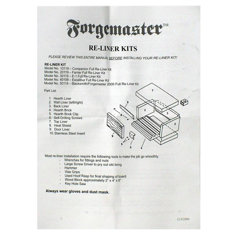 Forgemaster Blacksmith Reliner Kit - Image 2