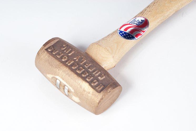Cliff Carroll 2 Lb. Brass Hammer - Image 2
