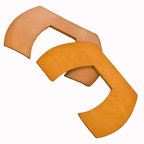 Small Leather Bar Wedge Horseshoe Pads